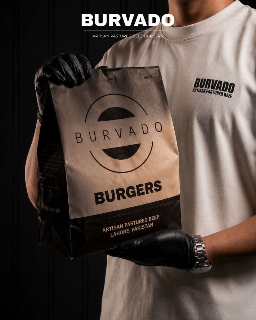 Burvado takeaway bag, packed and ready